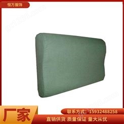 恒万服饰厂家 宿舍学生用定型枕 硬质棉高低枕头 军艺酷军绿色