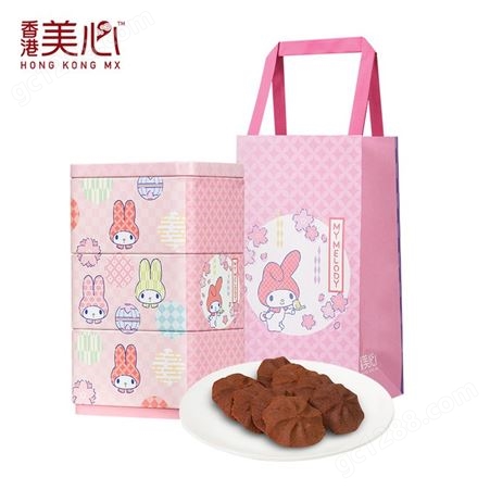 香港美心melody&kuromi卡通礼盒曲奇饼干糕点儿童零食进口食品