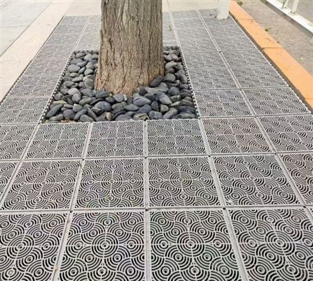 太行甲行道树护树板 彩色树穴盖板 树木保护美化 可定制