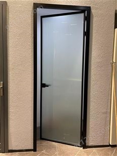 铝合金玻璃隔断门 极窄平开推拉门厂家 干湿分离玻璃门 客厅卫生间门