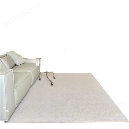 CARPET意式极简新西兰羊毛客厅地毯素色茶几毯灰纯色羊毛地毯客厅